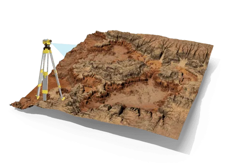 Imagem representando Levantamento topográfico planialtimétrico (Convencional)