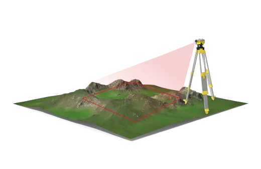 Imagem representando Levantamento topográfico planialtimétrico (convencional)
