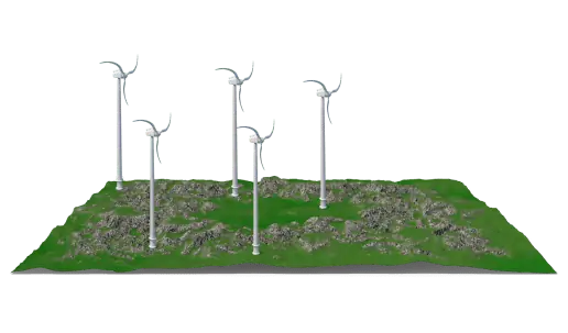 Imagem representando Digitalização 3D de torres de transmissão e eólicas