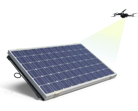 Imagem representando Inspeção de painéis de geração de energia solar